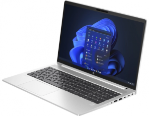 Ноутбук HP ProBook 450 G10 UMA i7-1355U,15.6 FHD UWVA 250,16G D4,512G PCIe,DOS,1yw,WFOVCam,Bl kbd,WiFi6E+BT5.3,PkSilv