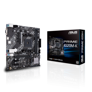 Материнская плата ASUS PRIME A520M-K AMD A520 AM4 2xDDR4 4xSATA3 RAID M.2 D-Sub HDMI mATX