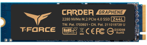 Твердотельный накопитель  250GB SSD TeamGroup T-FORCE Z44L M.2 GEN4 R3300/W1400MB/s TM8FPL250G0C127