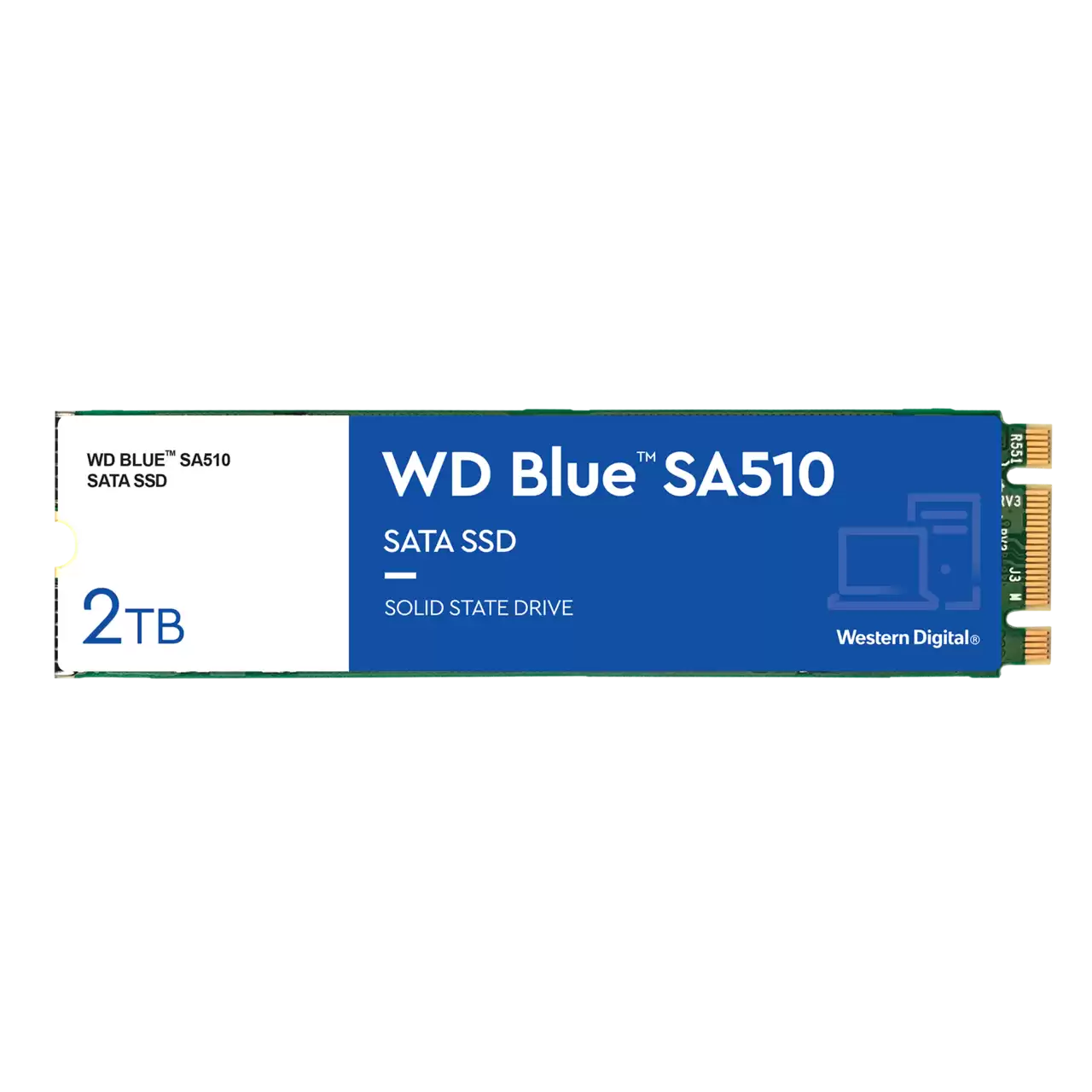 Твердотельный накопитель 2000GB SSD WD BLUE SA510 3D NAND M.2 SATA R560Mb/s W520MB/s WDS200T3B0B