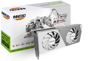 Видеокарта Inno3D GeForce RTX4070 SUPER Twin X2 OC WHITE, 12G GDDR6X HDMI 3xDP N407S2-126XX-186162W