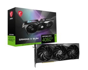 Видеокарта MSI GeForce RTX 4060 TI GAMING X SLIM 16G, GDDR6 HDMI 3xDP RTX 4060 TI GAMING X SLIM 16G