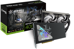 Видеокарта Inno3D GeForce RTX4080 SUPER ICHILL BLACK, 16G GDDR6X HDMI 3xDP C408SB-166XX-18700006