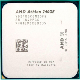 Процессор AMD Athlon 3000G, 3.5Gh(Max), AM4, 2C/4T, L2 1MB, L3 4MB, Radeon Vega 3 Graphics, 35W, OEM